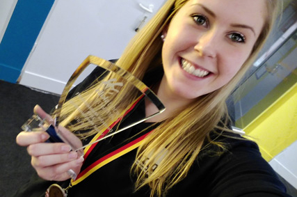 Bronzemedaille bei den deutschen Meisterschaften für eine Gutenbergschülerin